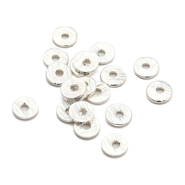 PandaHall Rack Plating Brass Spacer Beads, Long-Lasting Plated, Heishi Beads, Disc, Silver, 8x0.5mm, Hole: 1.2mm Brass Disc
PandaHall Rack Plating Brass Spacer Beads, Long-Lasting Plated, Heishi Beads, Disc, Silver, 8x0.5mm, Hole: 1.2mm Brass Disc
