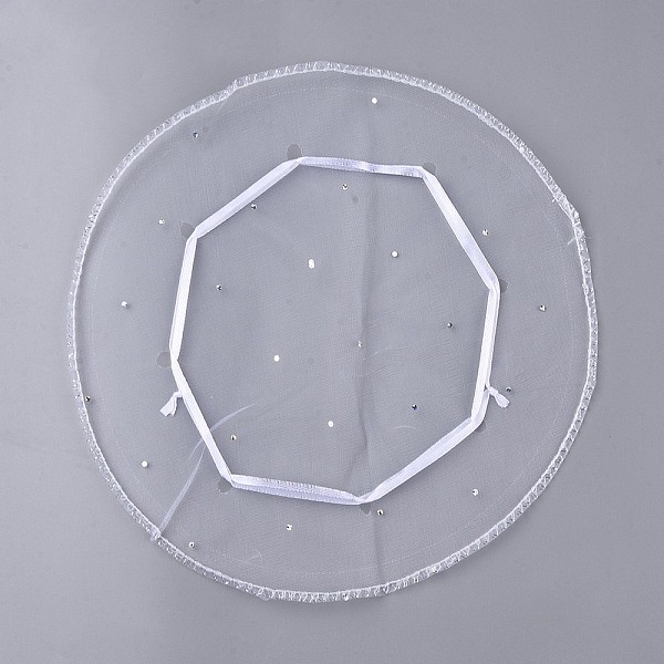 PandaHall White Jewelry Packing Drawable Pouches, Organza Gift Bags, about 26cm in diameter Organza Round White
PandaHall White Jewelry Packing Drawable Pouches, Organza Gift Bags, about 26cm in diameter Organza Round White