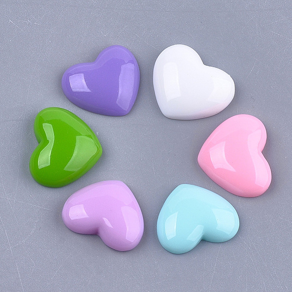 PandaHall Resin Cabochons, Heart, Mixed Color, 13x15.5~16x4~4.5mm Resin Heart Multicolor
PandaHall Resin Cabochons, Heart, Mixed Color, 13x15.5~16x4~4.5mm Resin Heart Multicolor