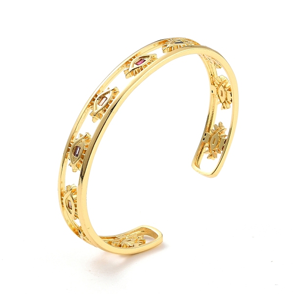 PandaHall Evil Eye Hollow Carved Cuff Bangle, Real 18K Gold Plated Brass Cubic Zirconia Open Bangle for Women, Cadmium Free & Lead Free...
PandaHall Evil Eye Hollow Carved Cuff Bangle, Real 18K Gold Plated Brass Cubic Zirconia Open Bangle for Women, Cadmium Free & Lead Free...