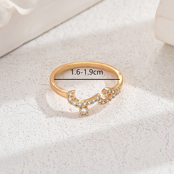 PandaHall Shiny Brass LOVE Ring with Cubic Zirconia for Women Casual Holiday, Golden, US Size 7(17.3mm) Brass
PandaHall Shiny Brass LOVE Ring with Cubic Zirconia for Women Casual Holiday, Golden, US Size 7(17.3mm) Brass