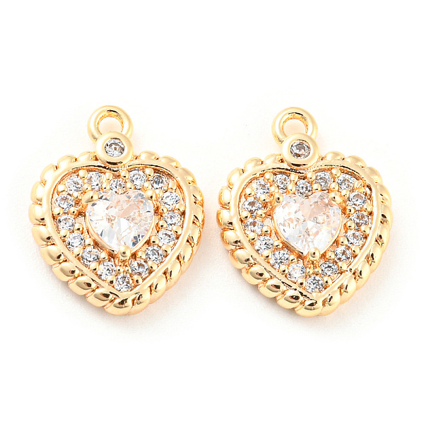 PandaHall Brass Micro Pave Cubic Zirconia Charm, with Glass, Heart, Real 18K Gold Plated, 14x11x3.5mm, Hole: 1.2mm Brass+Cubic Zirconia..., Clear
PandaHall Brass Micro Pave Cubic Zirconia Charm, with Glass, Heart, Real 18K Gold Plated, 14x11x3.5mm, Hole: 1.2mm Brass+Cubic Zirconia..., Clear