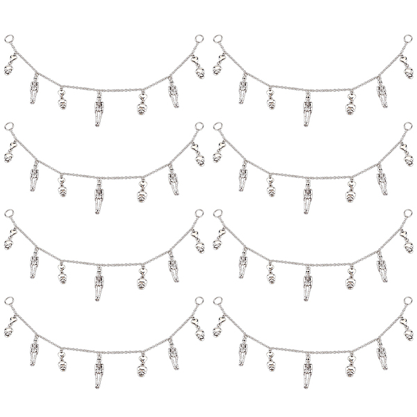 PandaHall FINGERINSPIRE 8 Pcs Shoe Decoration Chain Charm with Alloy Skull & Skeleton Pendant Metal Shoe Chain Charms Antique Silver...
PandaHall FINGERINSPIRE 8 Pcs Shoe Decoration Chain Charm with Alloy Skull & Skeleton Pendant Metal Shoe Chain Charms Antique Silver...