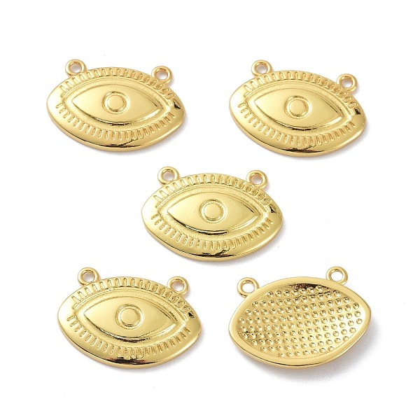 PandaHall Eco-Friendly Brass Links Connectors, Long-Lasting Plated, Evil Eye, Real 18K Gold Plated, 14.5x20x2.5mm, Hole: 1.4mm Brass Eye
PandaHall Eco-Friendly Brass Links Connectors, Long-Lasting Plated, Evil Eye, Real 18K Gold Plated, 14.5x20x2.5mm, Hole: 1.4mm Brass Eye