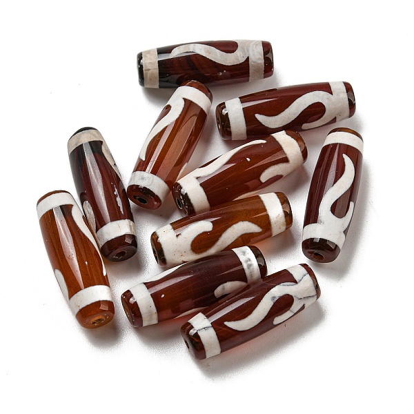PandaHall Tibetan Style dZi Beads Strands, Natural Dyed Agate Beads, Rice, Red, Ruyi Pattern, 30x10mm, Hole: 2mm Tibetan Agate Rice Red
PandaHall Tibetan Style dZi Beads Strands, Natural Dyed Agate Beads, Rice, Red, Ruyi Pattern, 30x10mm, Hole: 2mm Tibetan Agate Rice Red