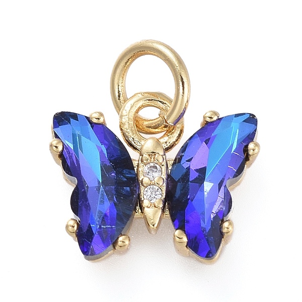 PandaHall Brass Micro Pave Clear Cubic Zirconia Pendant, with Glass, Butterfly, Golden, Blue, 12.5mm Brass+Glass Butterfly Blue
PandaHall Brass Micro Pave Clear Cubic Zirconia Pendant, with Glass, Butterfly, Golden, Blue, 12.5mm Brass+Glass Butterfly Blue