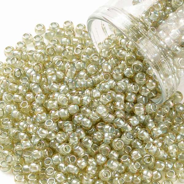 PandaHall TOHO Round Seed Beads, Japanese Seed Beads, (1848) Blue Mint Lined Light Topaz Rainbow, 8/0, 3mm, Hole: 1mm, about 222pcs/bottle...
PandaHall TOHO Round Seed Beads, Japanese Seed Beads, (1848) Blue Mint Lined Light Topaz Rainbow, 8/0, 3mm, Hole: 1mm, about 222pcs/bottle...