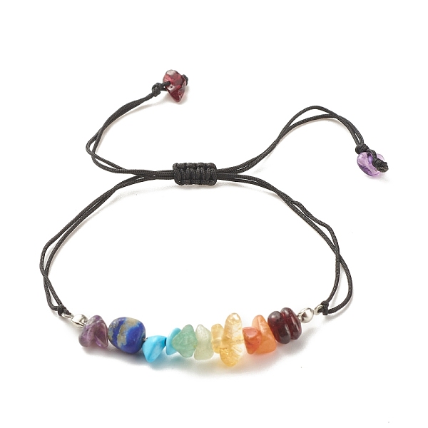 PandaHall Natural & Synthetic Mixed Gemstone Chips Braided Bead Bracelet, 7 Chakra Adjustable Bracelet for Women, Inner Diameter: 3/4~3-3/4..., Black
PandaHall Natural & Synthetic Mixed Gemstone Chips Braided Bead Bracelet, 7 Chakra Adjustable Bracelet for Women, Inner Diameter: 3/4~3-3/4..., Black