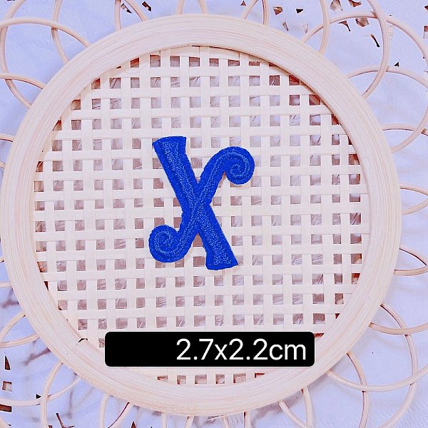 PandaHall Computerized Embroidery Cloth Self Adhesive Patches, Stick on Patch, Costume Accessories, Letter, Blue, X:27x17mm Cloth Letter...
PandaHall Computerized Embroidery Cloth Self Adhesive Patches, Stick on Patch, Costume Accessories, Letter, Blue, X:27x17mm Cloth Letter...