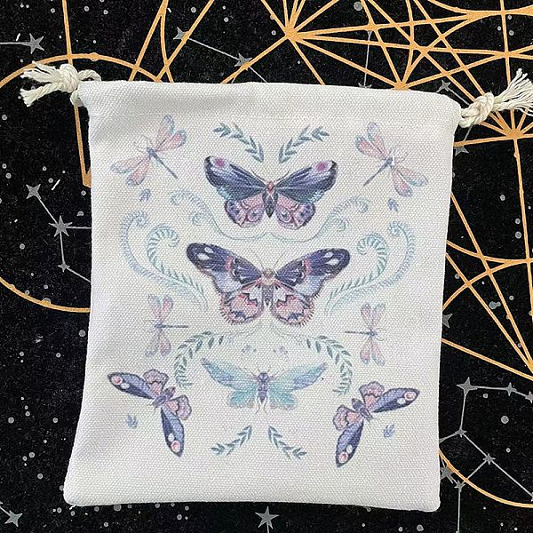 PandaHall Cloth Tarot Cards Storage Drawstring Bags, Tarot Desk Storage Holder, Butterfly Pattern, 18x13cm Cloth Butterfly
PandaHall Cloth Tarot Cards Storage Drawstring Bags, Tarot Desk Storage Holder, Butterfly Pattern, 18x13cm Cloth Butterfly