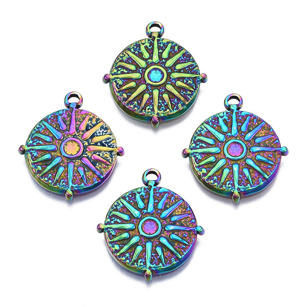 PandaHall Ion Plating(IP) 304 Stainless Steel Pendants, Cadmium Free & Nickel Free & Lead Free, Flat Round, Rainbow Color, 22x19.5x2mm, Hole...
PandaHall Ion Plating(IP) 304 Stainless Steel Pendants, Cadmium Free & Nickel Free & Lead Free, Flat Round, Rainbow Color, 22x19.5x2mm, Hole...