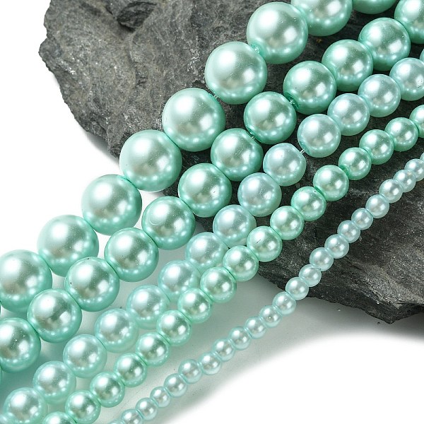 PandaHall Dyed Glass Pearl Round Beads Strands, Light Cyan, 4mm/6mm/8mm/10mm/12mm, Hole: 1mm, about 70~216pcs/strand Glass Round Cyan
PandaHall Dyed Glass Pearl Round Beads Strands, Light Cyan, 4mm/6mm/8mm/10mm/12mm, Hole: 1mm, about 70~216pcs/strand Glass Round Cyan