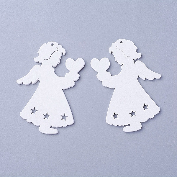 PandaHall Poplar Wood Pendants, Dyed, Angel, White, 74x53x3mm, Hole: 1.8mm Wood Angel & Fairy White
PandaHall Poplar Wood Pendants, Dyed, Angel, White, 74x53x3mm, Hole: 1.8mm Wood Angel & Fairy White