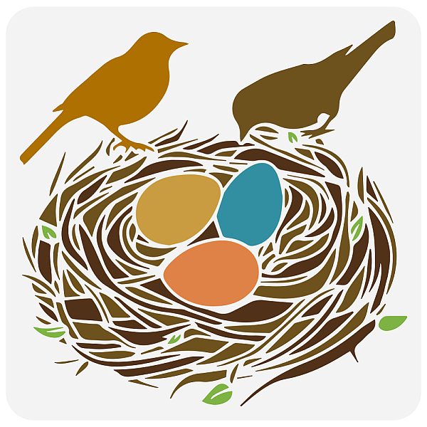 PandaHall PET Hollow Out Drawing Painting Stencils, for DIY Scrapbook, Photo Album, Bird's Nest, 30x30cm Plastic Others
PandaHall PET Hollow Out Drawing Painting Stencils, for DIY Scrapbook, Photo Album, Bird's Nest, 30x30cm Plastic Others