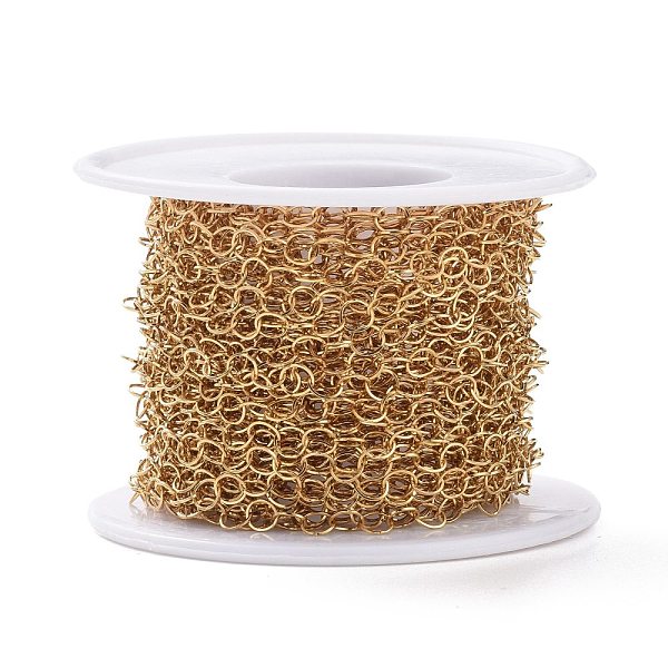 PandaHall 304 Stainless Steel Rolo Chains, Belcher Chains, Soldered, with Spool, Golden, 3.6x0.3mm, about 32.8 Feet(10m)/roll 304 Stainless...
PandaHall 304 Stainless Steel Rolo Chains, Belcher Chains, Soldered, with Spool, Golden, 3.6x0.3mm, about 32.8 Feet(10m)/roll 304 Stainless...