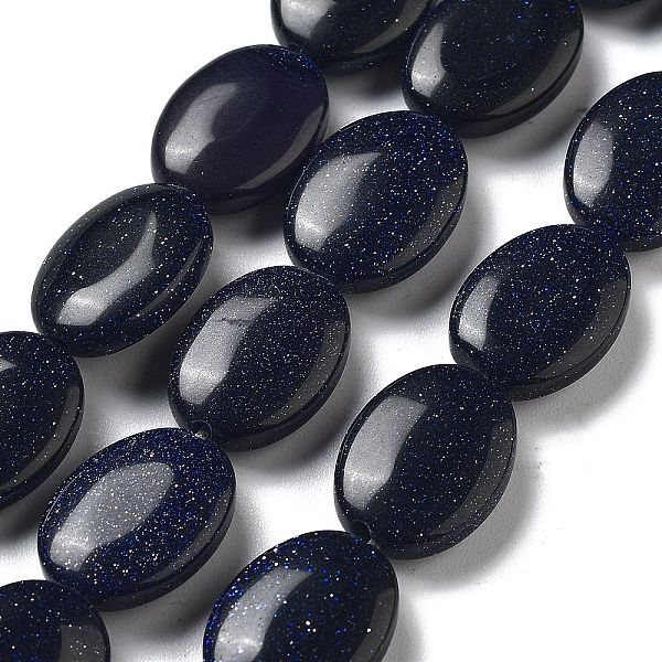 PandaHall Synthetic Blue Goldstone Beads Strands, Flat Oval, 18~18.5x13~13.5x6~6.5mm, Hole: 1.2mm, about 11pcs/strand, 7.76 inch(19.7cm)...
PandaHall Synthetic Blue Goldstone Beads Strands, Flat Oval, 18~18.5x13~13.5x6~6.5mm, Hole: 1.2mm, about 11pcs/strand, 7.76 inch(19.7cm)...