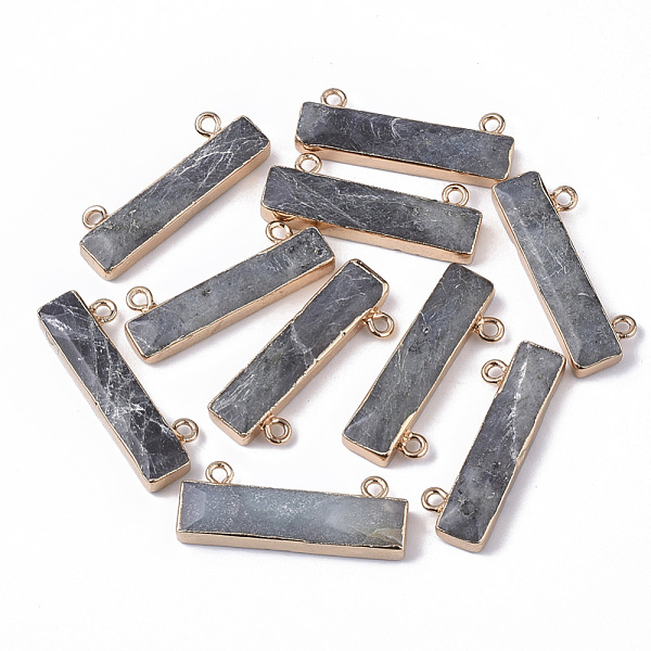 PandaHall Natural Labradorite Charms, with Edge Golden Plated Iron Loops, Rectangle, 11x30.5x5mm, Hole: 1.8mm Labradorite Rectangle
PandaHall Natural Labradorite Charms, with Edge Golden Plated Iron Loops, Rectangle, 11x30.5x5mm, Hole: 1.8mm Labradorite Rectangle