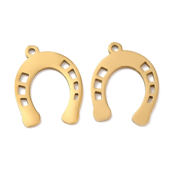 PandaHall 201 Stainless Steel Pendants, Horseshoe Charm, Golden, 17.5x14x1mm, Hole: 1.2mm 201 Stainless Steel Others
PandaHall 201 Stainless Steel Pendants, Horseshoe Charm, Golden, 17.5x14x1mm, Hole: 1.2mm 201 Stainless Steel Others
