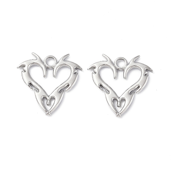 PandaHall 304 Stainless Steel Pendants, Heart Charm, Stainless Steel Color, 20x20x2mm, Hole: 2.3mm 304 Stainless Steel Heart
PandaHall 304 Stainless Steel Pendants, Heart Charm, Stainless Steel Color, 20x20x2mm, Hole: 2.3mm 304 Stainless Steel Heart