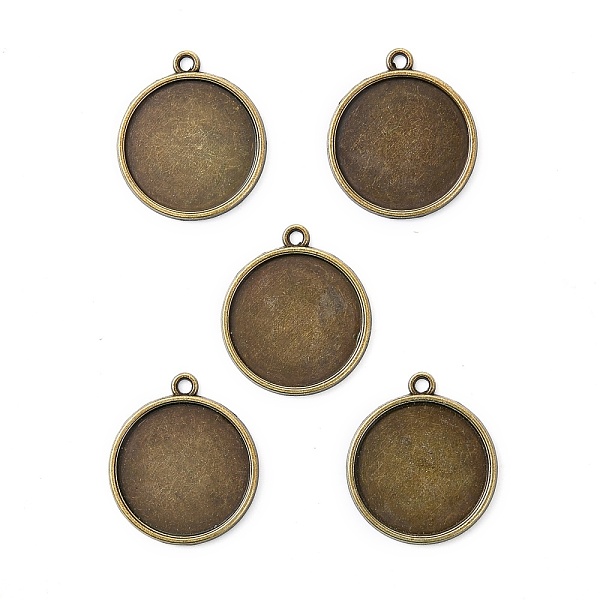 PandaHall Flat Round Alloy Pendant Cabochon Settings, Plain Edge Bezel Cups, Cadmium Free & Nickel Free & Lead Free, Antique Bronze, Tray...
PandaHall Flat Round Alloy Pendant Cabochon Settings, Plain Edge Bezel Cups, Cadmium Free & Nickel Free & Lead Free, Antique Bronze, Tray...