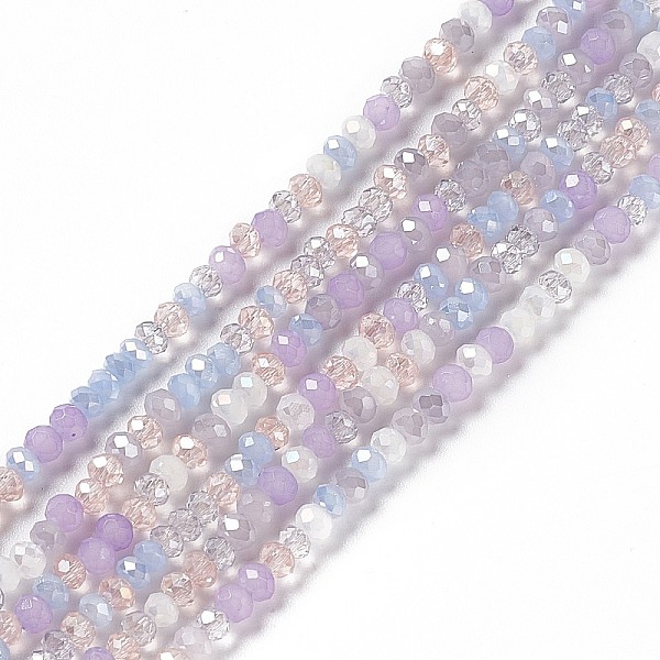 PandaHall Electroplate Glass Beads Strands, AB Color Plated, Faceted, Abacus, Lilac, 3x2.5mm, Hole: 0.7mm, about 185pcs/strand, 17.32 inch..., Purple
PandaHall Electroplate Glass Beads Strands, AB Color Plated, Faceted, Abacus, Lilac, 3x2.5mm, Hole: 0.7mm, about 185pcs/strand, 17.32 inch..., Purple