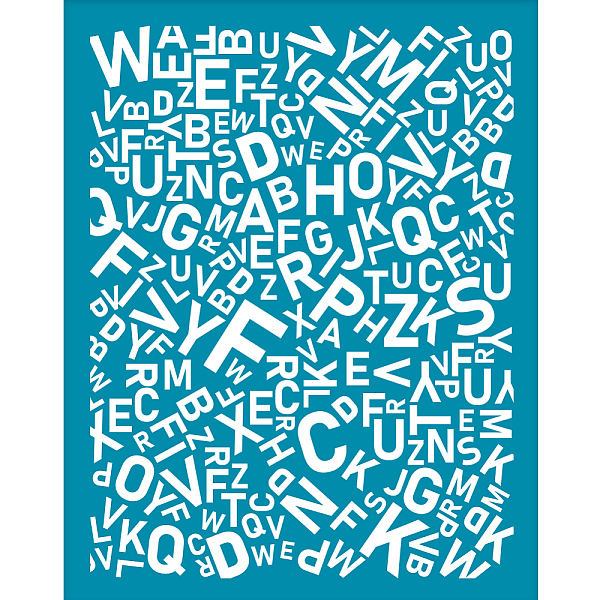 PandaHall Silk Screen Printing Stencil, for Painting on Wood, DIY Decoration T-Shirt Fabric, Letter Pattern, 100x127mm Nylon Letter Cyan
PandaHall Silk Screen Printing Stencil, for Painting on Wood, DIY Decoration T-Shirt Fabric, Letter Pattern, 100x127mm Nylon Letter Cyan