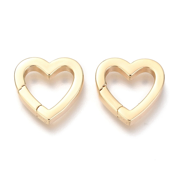PandaHall Brass Spring Gate Rings, Heart, Real 18K Gold Plated, 16x16x2mm, Inner Diameter: 9mm Brass
PandaHall Brass Spring Gate Rings, Heart, Real 18K Gold Plated, 16x16x2mm, Inner Diameter: 9mm Brass