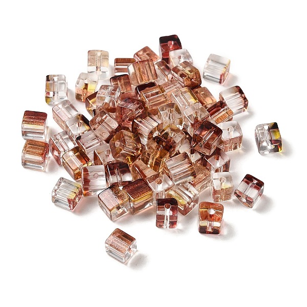 PandaHall Two Tone Transparent Glass Beads, Cube, Camel, 6x6x7mm, Hole: 1.4mm, about 500pcs/bag Glass Cube Brown
PandaHall Two Tone Transparent Glass Beads, Cube, Camel, 6x6x7mm, Hole: 1.4mm, about 500pcs/bag Glass Cube Brown