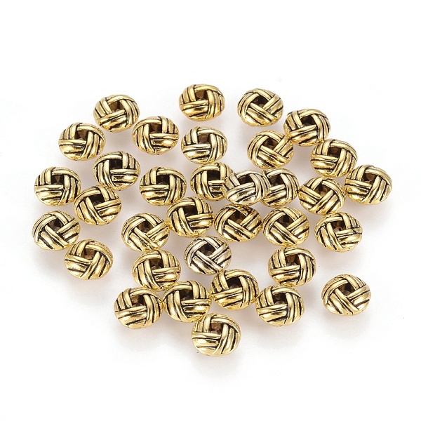 PandaHall Zinc Alloy Spacer Beads, Flat Round, Cadmium Free & Lead Free, Antique Golden, 6x3.2mm, Hole: 2mm Alloy Flat Round
PandaHall Zinc Alloy Spacer Beads, Flat Round, Cadmium Free & Lead Free, Antique Golden, 6x3.2mm, Hole: 2mm Alloy Flat Round