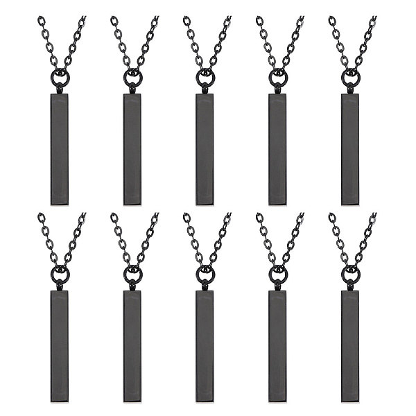 PandaHall CHGCRAFT 10Pcs Brass Coated Iron Pendant Necklace, Cuboid, Black, 20.28 inch(51.5cm) Brass Cuboid
PandaHall CHGCRAFT 10Pcs Brass Coated Iron Pendant Necklace, Cuboid, Black, 20.28 inch(51.5cm) Brass Cuboid
