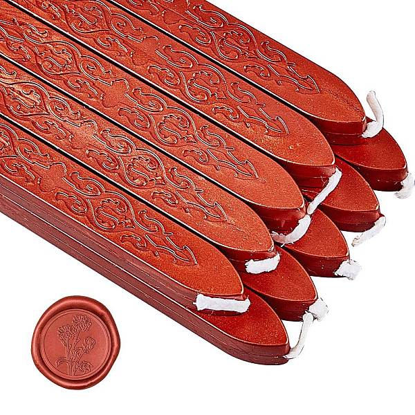 PandaHall Sealing Wax Sticks, with Wicks, for Wax Seal Stamp, Chocolate, 91x12x11.8mm Wax Brown
PandaHall Sealing Wax Sticks, with Wicks, for Wax Seal Stamp, Chocolate, 91x12x11.8mm Wax Brown