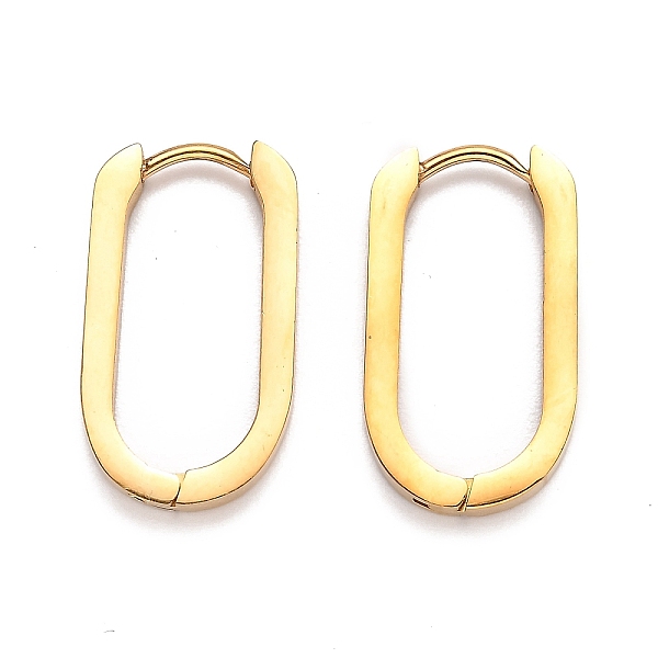 PandaHall 304 Stainless Steel Huggie Hoop Earrings, Oval, Golden, 21.5x12x3mm, Pin: 1mm 304 Stainless Steel Oval
PandaHall 304 Stainless Steel Huggie Hoop Earrings, Oval, Golden, 21.5x12x3mm, Pin: 1mm 304 Stainless Steel Oval