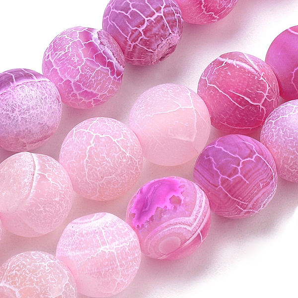 PandaHall Natural Weathered Agate Beads Strands, Frosted, Dyed, Round, Magenta, 8mm, Hole: 1mm, about 47pcs/strand, 15.7 inch Weathered..., Pink
PandaHall Natural Weathered Agate Beads Strands, Frosted, Dyed, Round, Magenta, 8mm, Hole: 1mm, about 47pcs/strand, 15.7 inch Weathered..., Pink
