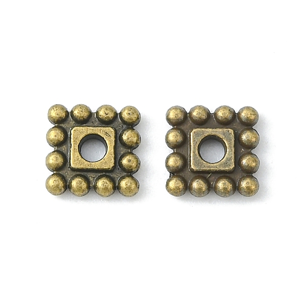 PandaHall Tibetan Style Alloy Spacer Beads, Cadmium Free & Nickel Free & Lead Free, Square, Antique Bronze, 7x7x2mm, Hole: 2mm Alloy Square
PandaHall Tibetan Style Alloy Spacer Beads, Cadmium Free & Nickel Free & Lead Free, Square, Antique Bronze, 7x7x2mm, Hole: 2mm Alloy Square