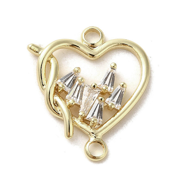 PandaHall Brass Pave Clear Cubic Zirconia Connector Charms, Heart Links, Valentine's Day, Golden, 18x15.5x2~2.5mm, Hole: 1.8mm Brass+Cubic...
PandaHall Brass Pave Clear Cubic Zirconia Connector Charms, Heart Links, Valentine's Day, Golden, 18x15.5x2~2.5mm, Hole: 1.8mm Brass+Cubic...