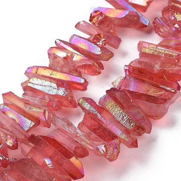 PandaHall Natural Quartz Crystal Points Beads Strands, Dyed, Nuggets, Cerise, 15~30x4~8x4~7mm, Hole: 1mm, 8 inch Quartz Crystal Nuggets Red
PandaHall Natural Quartz Crystal Points Beads Strands, Dyed, Nuggets, Cerise, 15~30x4~8x4~7mm, Hole: 1mm, 8 inch Quartz Crystal Nuggets Red
