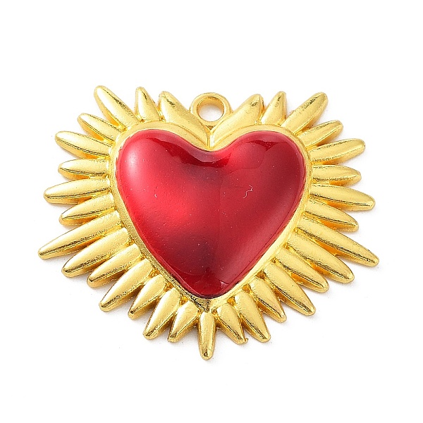 PandaHall Alloy Enamel Pendants, Golden, Heart Charm, Golden, 29x33x5mm, Hole: 2mm Alloy+Enamel Heart Red
PandaHall Alloy Enamel Pendants, Golden, Heart Charm, Golden, 29x33x5mm, Hole: 2mm Alloy+Enamel Heart Red