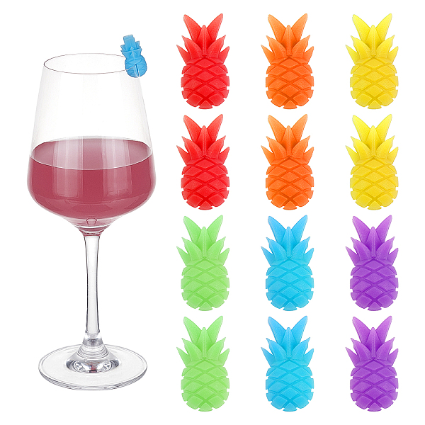 PandaHall Silicone Wine Glass Charms, Drink Markers, for Bar, Christmas, Birthday, Party Decoration, Pineapple, Mixed Color, 26x14x13.5mm..., Multicolor
PandaHall Silicone Wine Glass Charms, Drink Markers, for Bar, Christmas, Birthday, Party Decoration, Pineapple, Mixed Color, 26x14x13.5mm..., Multicolor