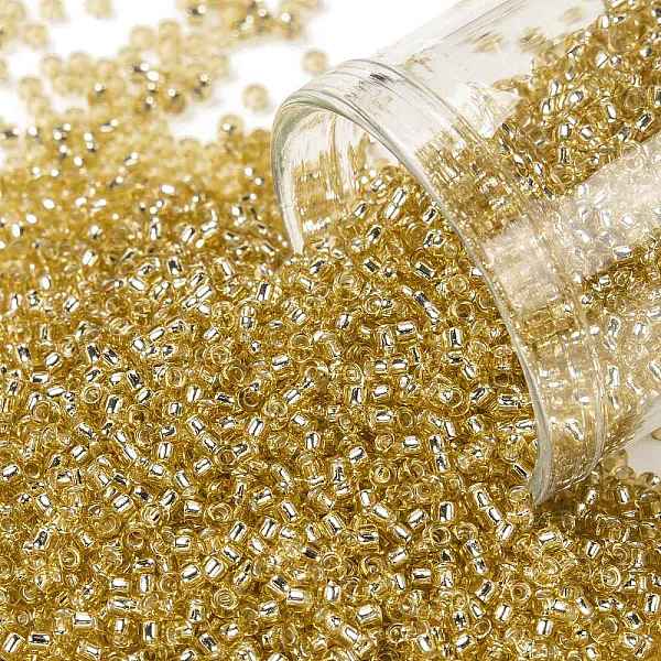 PandaHall TOHO Round Seed Beads, Japanese Seed Beads, (22) Silver Lined Light Topaz, 15/0, 1.5mm, Hole: 0.7mm, about 3000pcs/10g Glass Brown
PandaHall TOHO Round Seed Beads, Japanese Seed Beads, (22) Silver Lined Light Topaz, 15/0, 1.5mm, Hole: 0.7mm, about 3000pcs/10g Glass Brown