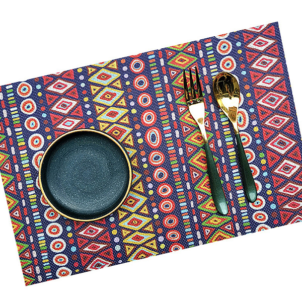 PandaHall Plastic Washable Placemat, Bohemian Style Coaster, Rectangle, Geometric Pattern, 300x450mm Plastic Others
PandaHall Plastic Washable Placemat, Bohemian Style Coaster, Rectangle, Geometric Pattern, 300x450mm Plastic Others