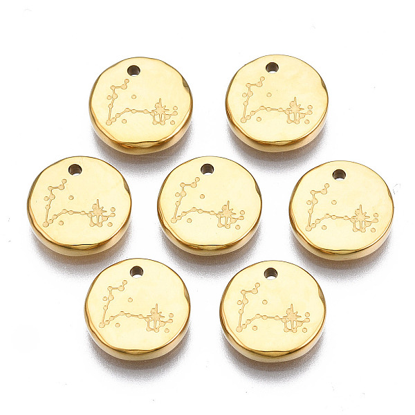 PandaHall 316 Surgical Stainless Steel Charms, Flat Round with Constellation, Real 14K Gold Plated, Pisces, 10x2mm, Hole: 1mm 316 Surgical...
PandaHall 316 Surgical Stainless Steel Charms, Flat Round with Constellation, Real 14K Gold Plated, Pisces, 10x2mm, Hole: 1mm 316 Surgical...
