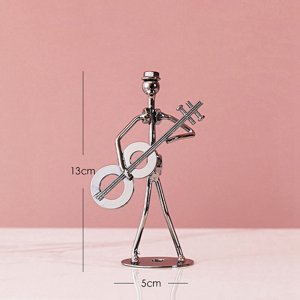 PandaHall Iron Musician Guitar Player Figurines Statue for Home Office Desktop Decoration, Platinum, 130x50mm Iron Guitar
PandaHall Iron Musician Guitar Player Figurines Statue for Home Office Desktop Decoration, Platinum, 130x50mm Iron Guitar