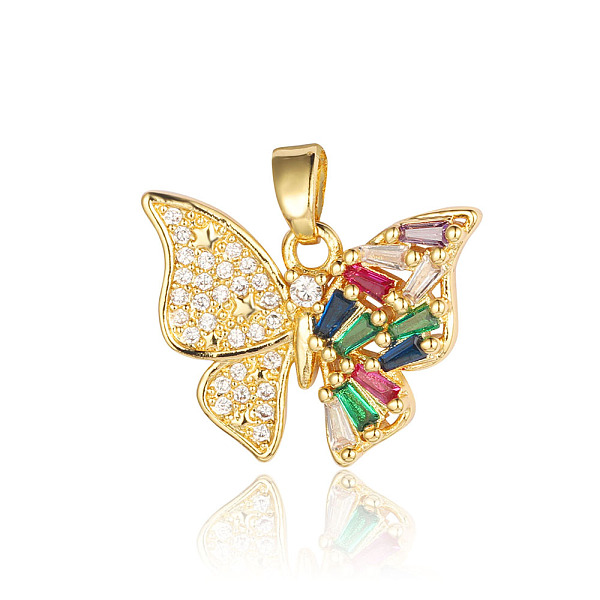 PandaHall Brass Micro Pave Colorful Cubic Zirconia Pendants, Butterfly Charms, Real 18K Gold Plated, 16x20x3mm, Hole: 4.5x2.5mm Brass+Cubic...
PandaHall Brass Micro Pave Colorful Cubic Zirconia Pendants, Butterfly Charms, Real 18K Gold Plated, 16x20x3mm, Hole: 4.5x2.5mm Brass+Cubic...