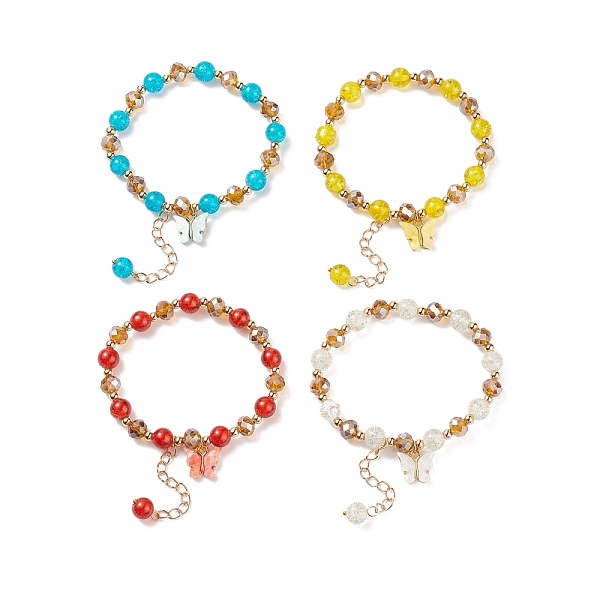 PandaHall Round Glass Beaded Stretch Bracelet with Alloy Butterfly Charm for Women, Mixed Color, Inner Diameter: 2 inch(5.1cm) Glass..., Multicolor
PandaHall Round Glass Beaded Stretch Bracelet with Alloy Butterfly Charm for Women, Mixed Color, Inner Diameter: 2 inch(5.1cm) Glass..., Multicolor