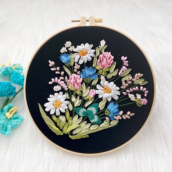 PandaHall DIY 3D Bouquet Pattern Embroidery Starter Kits, Including Embroidery Cloth & Thread, Needle, Embroidery Frame, Instruction Sheet..., Black
PandaHall DIY 3D Bouquet Pattern Embroidery Starter Kits, Including Embroidery Cloth & Thread, Needle, Embroidery Frame, Instruction Sheet..., Black