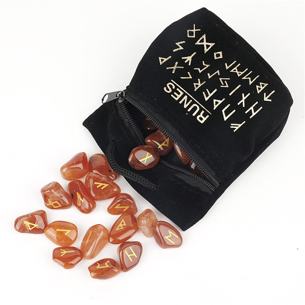 PandaHall Natural Carnelian Rune Stones, Tumbled Stone, Healing Stones for Chakras Balancing, Crystal Therapy, Meditation, Reiki, Divination...
PandaHall Natural Carnelian Rune Stones, Tumbled Stone, Healing Stones for Chakras Balancing, Crystal Therapy, Meditation, Reiki, Divination...