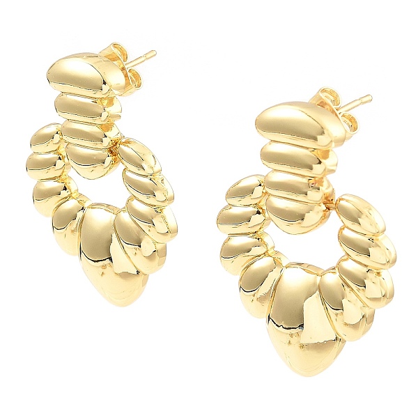 PandaHall Rack Plating Brass Dangle Stud Earrings, Heart, for Valentine's Day, Real 16K Gold Plated, 35x25mm Brass Heart
PandaHall Rack Plating Brass Dangle Stud Earrings, Heart, for Valentine's Day, Real 16K Gold Plated, 35x25mm Brass Heart