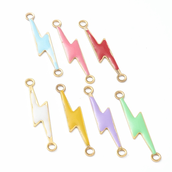 PandaHall Alloy Enamel Links Connectors, Long-Lasting Plated, Lightning, Golden, Mixed Color, 28x5x1mm, Hole: 1.5mm Alloy+Enamel Others..., Multicolor
PandaHall Alloy Enamel Links Connectors, Long-Lasting Plated, Lightning, Golden, Mixed Color, 28x5x1mm, Hole: 1.5mm Alloy+Enamel Others..., Multicolor