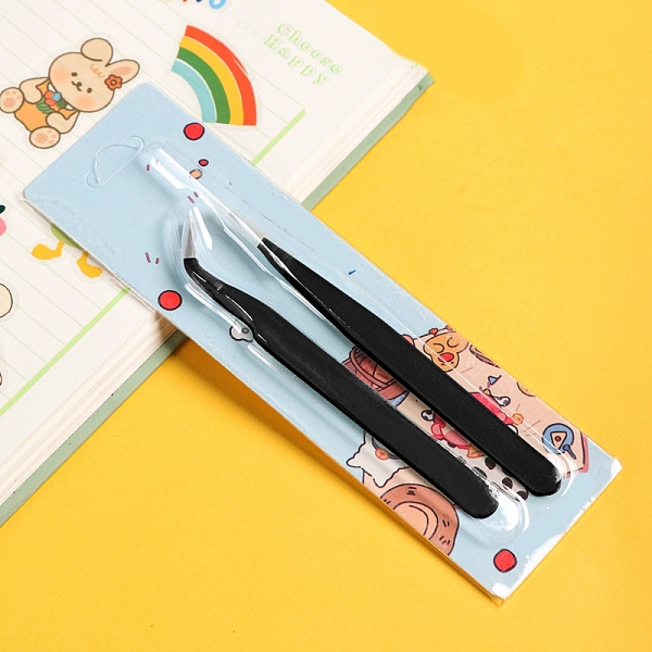 PandaHall Stainless Steel Tweezers, for DIY Scrapbooking, Black, 11.5x0.9cm, 2pcs/set Stainless Steel Black
PandaHall Stainless Steel Tweezers, for DIY Scrapbooking, Black, 11.5x0.9cm, 2pcs/set Stainless Steel Black