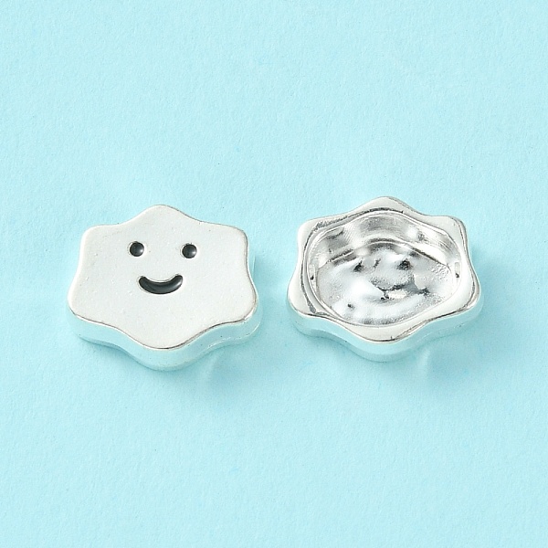 PandaHall Alloy Enamel Beads, Cloud with Smiling Face, Silver, Black, 8.5x10x3mm, Hole: 1.2mm Alloy+Enamel Cloud Black
PandaHall Alloy Enamel Beads, Cloud with Smiling Face, Silver, Black, 8.5x10x3mm, Hole: 1.2mm Alloy+Enamel Cloud Black